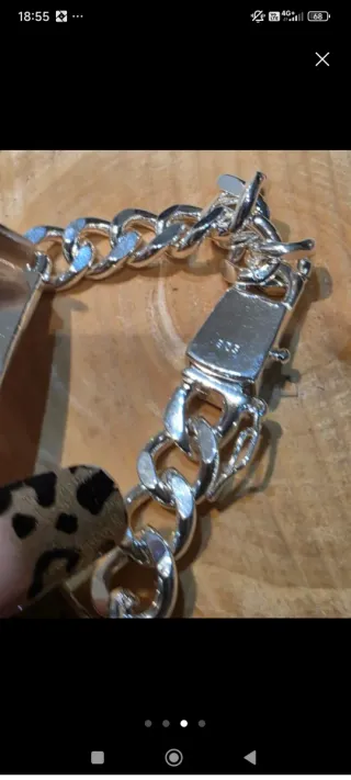 Pulsera Plata Hombre S925