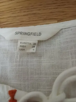 Camisa Springfield bordada Talla 38