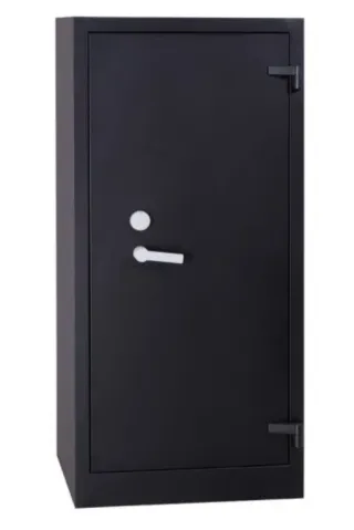 Caja fuerte de metal negra