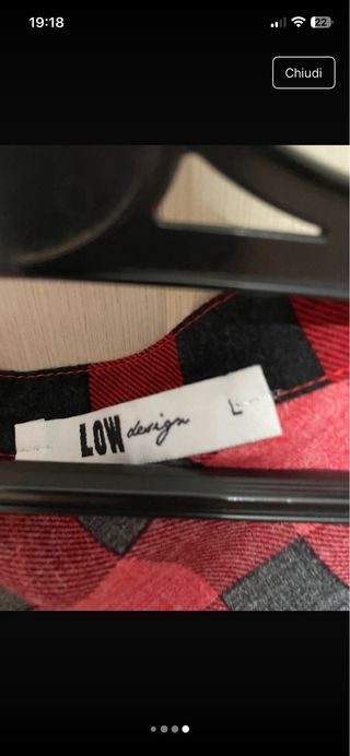 Set 2 camicie a quadri bianche e nere