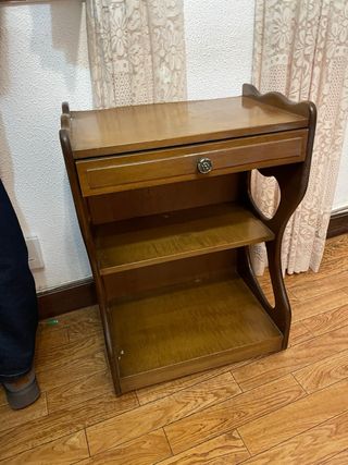 Mueble auxiliar madera con cajón