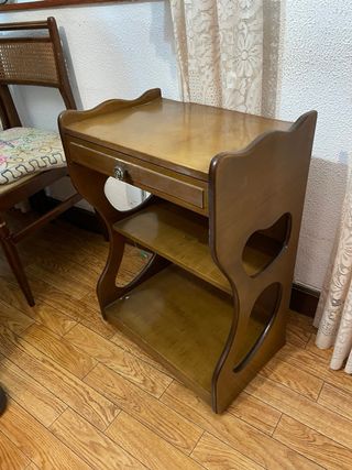 Mueble auxiliar madera con cajón