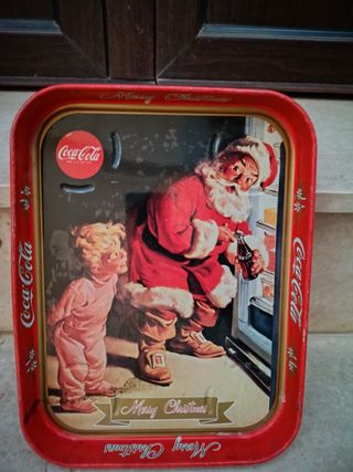 Vassoio Coca-Cola Vintage Natale Babbo Natale