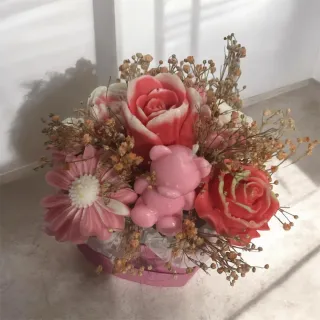 Velas artesanales florales