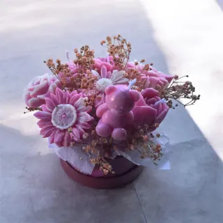 Velas artesanales florales