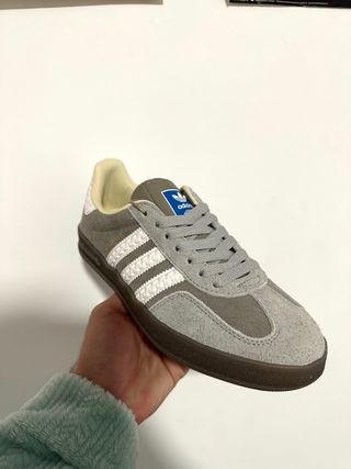 Adidas Gazelle Talla 38 Gris/Blanco