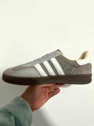 Adidas Gazelle Talla 38 Gris/Blanco