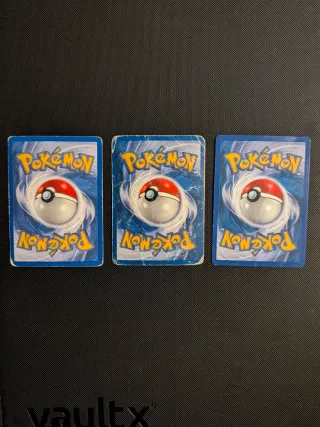 Lotto 3 carte Pokémon Umbreon vintage POOR
