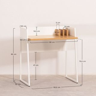 Escritorio SKLUM Nórdico Madera y Metal