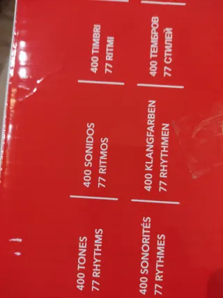 Teclado Casio Casiotone Rojo