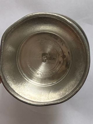 Boccale peltro antico 95% lavorato