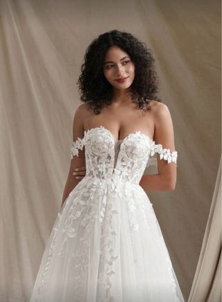 Vestido de Novia Romántico Blanco.