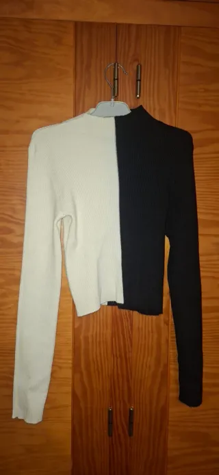Jersey blanco y negro