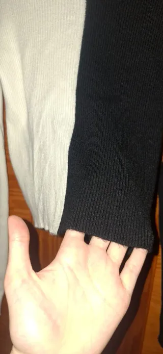 Jersey blanco y negro