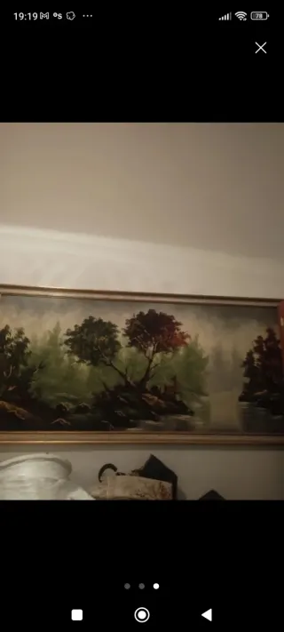 Cuadro de ciervos en bosque