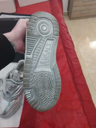 Deportivas Versace Plateadas