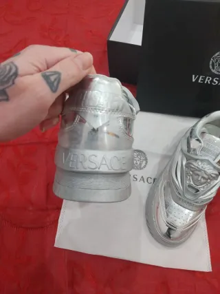 Deportivas Versace Plateadas