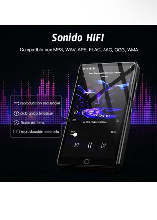 Reproductor MP4 Negro