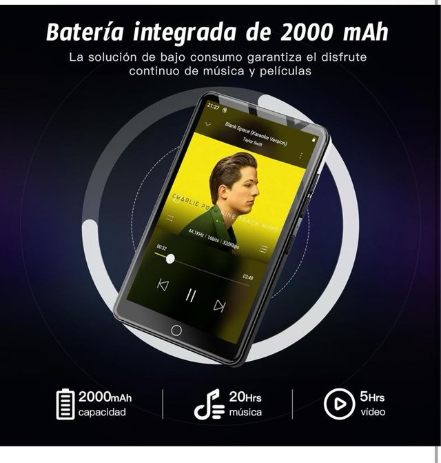 Reproductor MP4 Negro