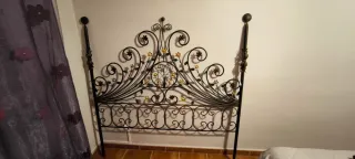 Cabecero de forja para cama matrimonio