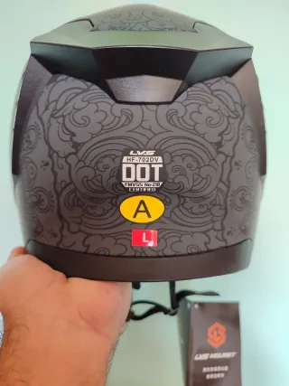 Casco Moto Integral Talla L Gris Gato