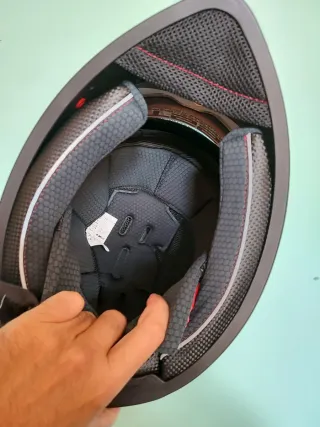 Casco Moto Integral Talla L Gris Gato