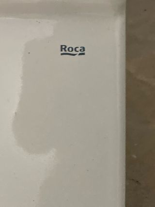 Lavabo ROCA blanco+Grifería+escuadras soporte