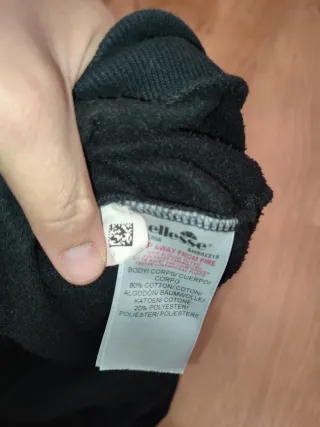 Sudadera Ellesse Negra Hombre Talla M