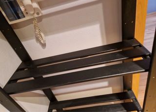 Estantería madera negra 170x77x31