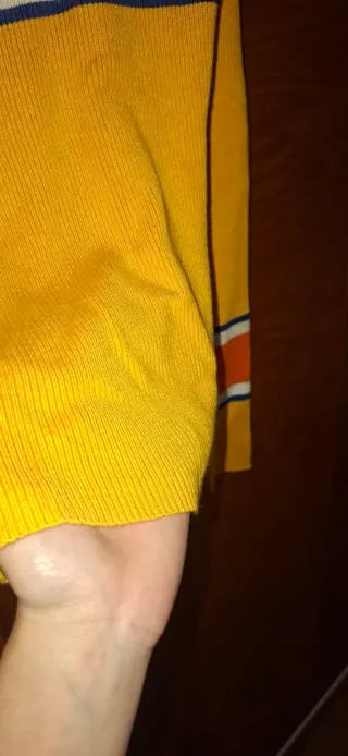 Jersey Amarillo Mostaza con rayas