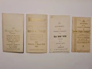 Lote 4 estampas Religiosas Antiguas