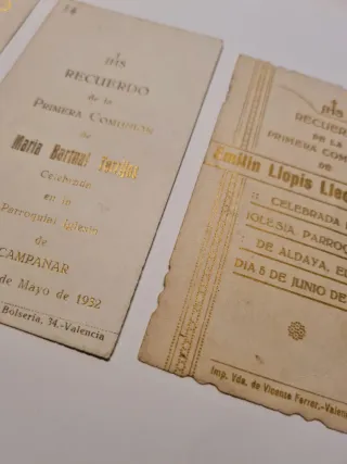 Lote 4 estampas Religiosas Antiguas