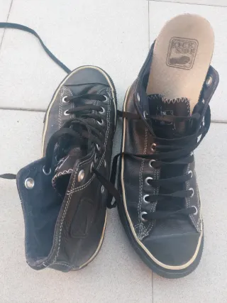 Zapatillas tobilleras negras