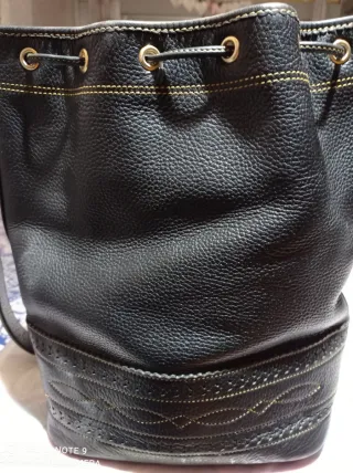 Bolso de piel Loewe azul marino