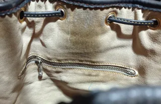 Bolso de piel Loewe azul marino