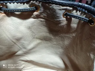 Bolso de piel Loewe azul marino