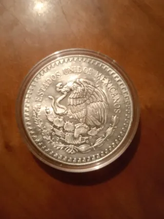Moneda Plata Pura 1 Onza México 1988