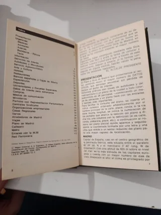 Plano y guia de Madrid, 1979.