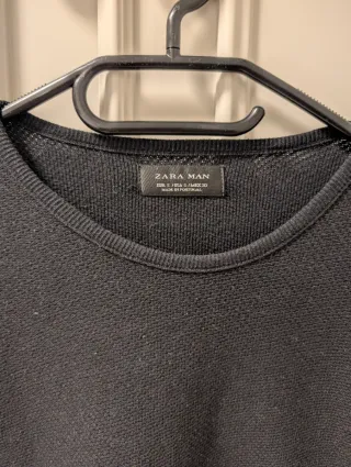 Jersey Zara Hombre Negro