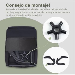 Silla de oficina ergonómica CASTLOVE
