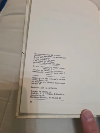Libro selecciones del Reader's Digest