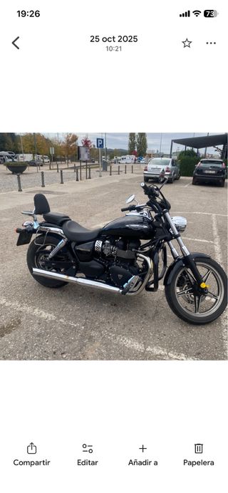 Asiento pasajero Triumphs Speedmaster custom