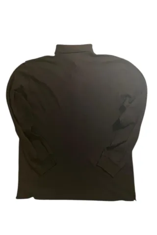 Polo BOSS manga larga negro