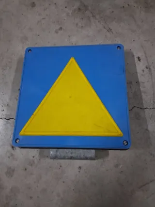 Señal Triángulo Remolque Antigua