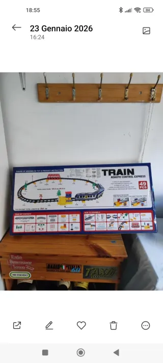 Trenino elettrico telecomandato 49 pezzi