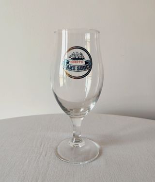 Set vintage 6 calici Birra Moretti Sans Souci