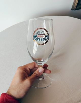 Set vintage 6 calici Birra Moretti Sans Souci