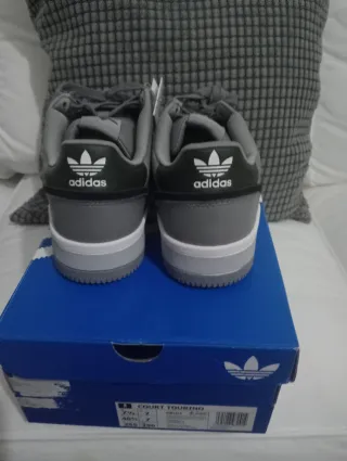 Zapatillas Adidas Court Tourino Grises Talla 40