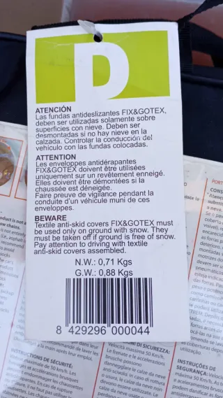 Cadenas de nieve textil Fix & GoTex