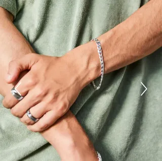 Pulsera Barbada Plata 925 7mm UNIQUE 19cm